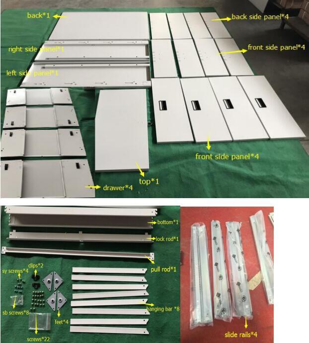 Assemble Structure Metal Lateral Filing Cabinet