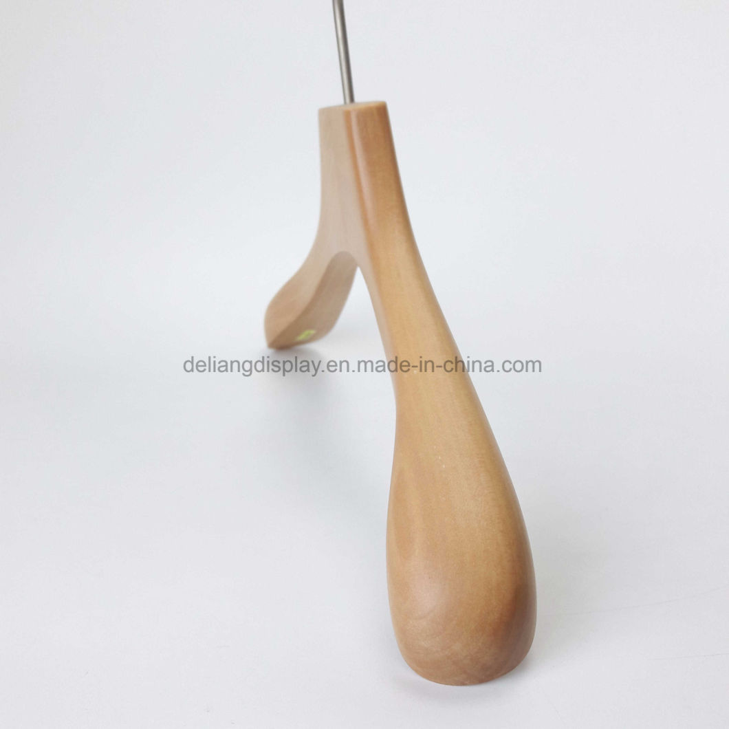 Wooden Hanger for Baby Clothes Store with Round Hook