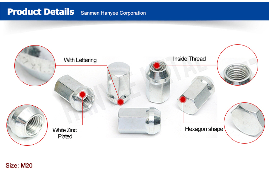 Accept OEM Nonstandard Size Standard Fastener Wheel Nut