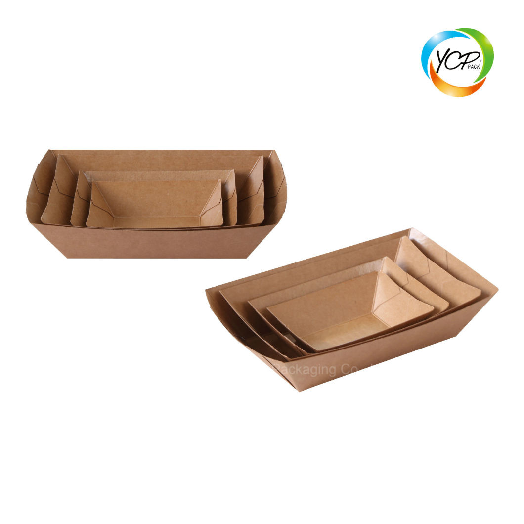 Disposable Paper Fries, Donuts, Pitta Wraps, Meatballs Fast Food Tray
