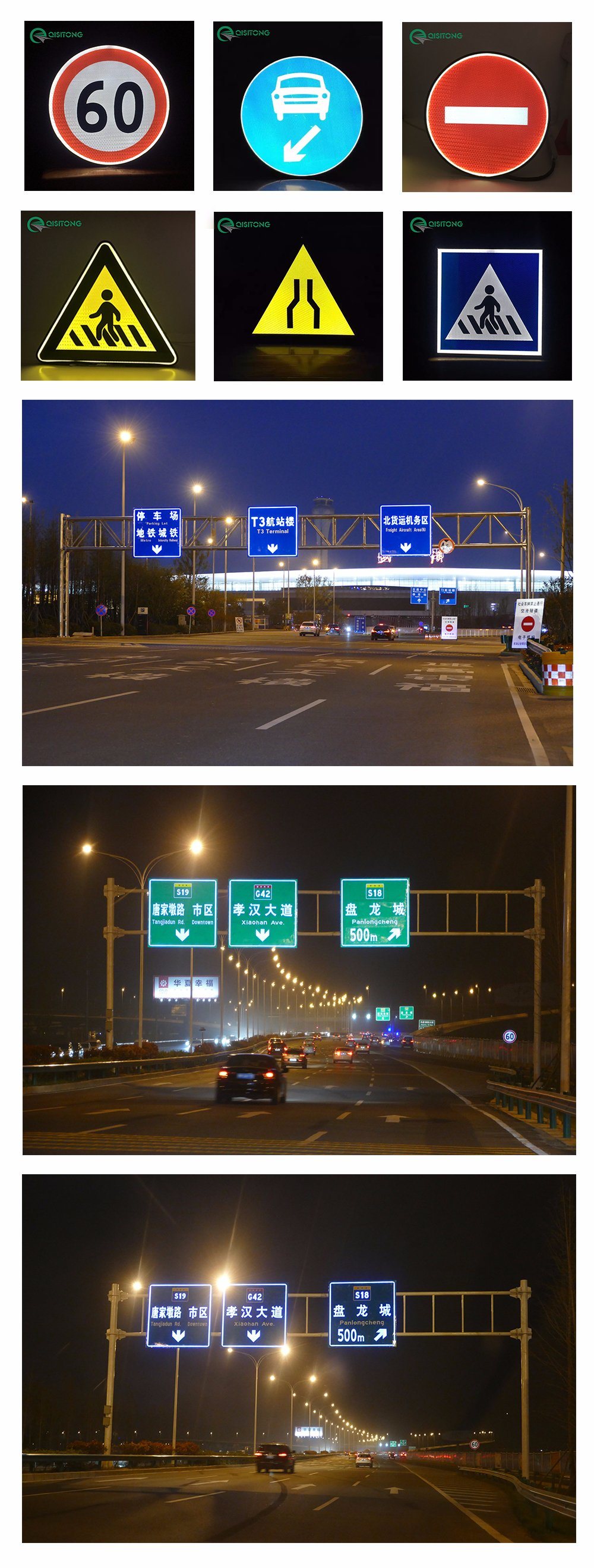 Road Traffic Safety System Reflective Illuminated Signal Manufacturers Factory Price