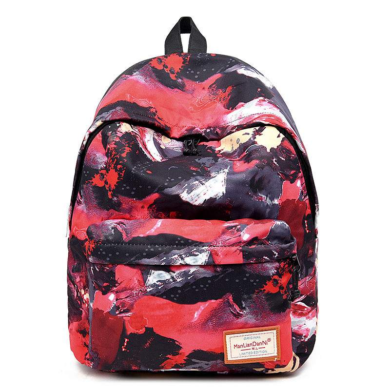 Fashion 600d Polyester Digital Printing School Bag Travel Backpack