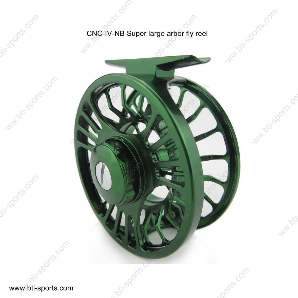 Classic CNC Machine Cut Aluminum Large Arbor Freshwater Trout Fly Reel 02A-CNC-IV-Nb