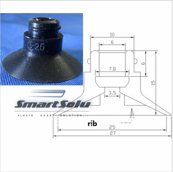 SMC Type One Bellow Vacuum Suction Pad C25 Pump