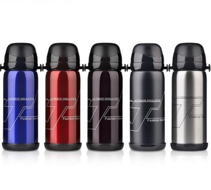 Outdoor Travel Double Cover Vacuum Stainless Steel Thermo Mug