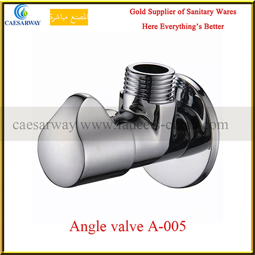 3-Way Stainless Steel and Brass Angle Valves for Bathroom/Balcony