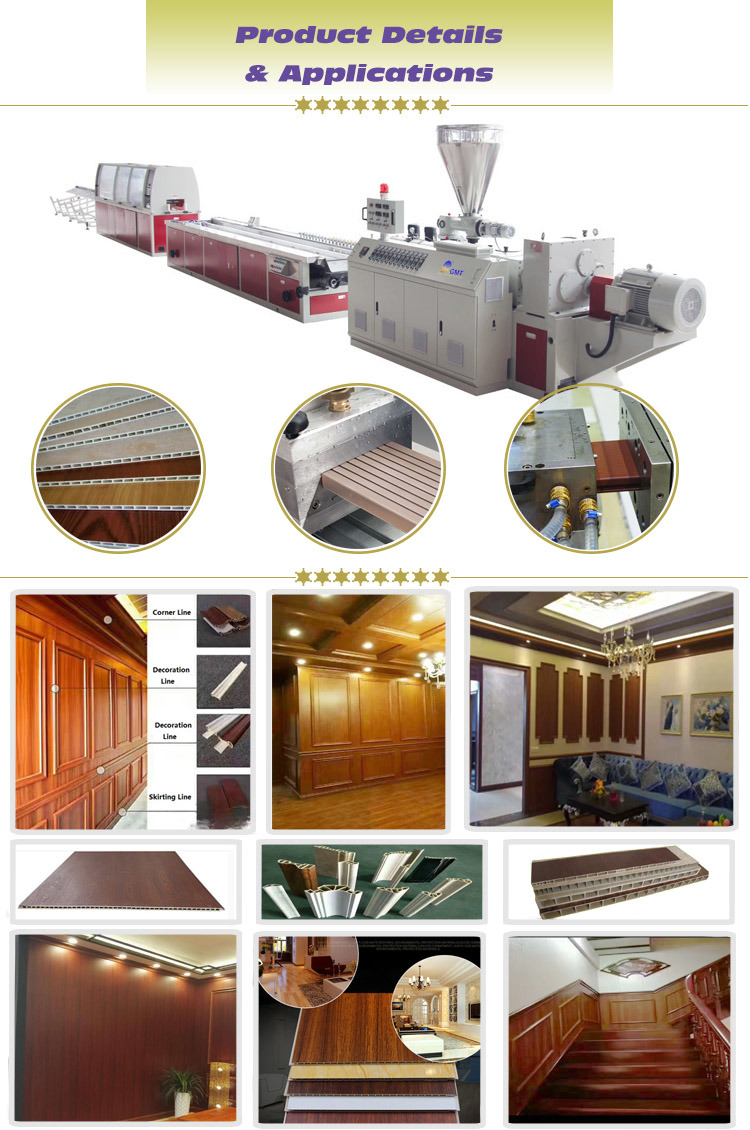 Plastic PVC Ceiling Wall Panel Profile Extruding|Extruder|Extrusion Making Machine