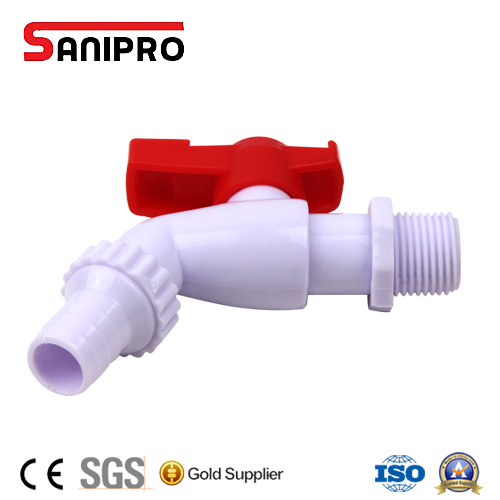 Sanipro White Color Single Handle Plastic Faucet