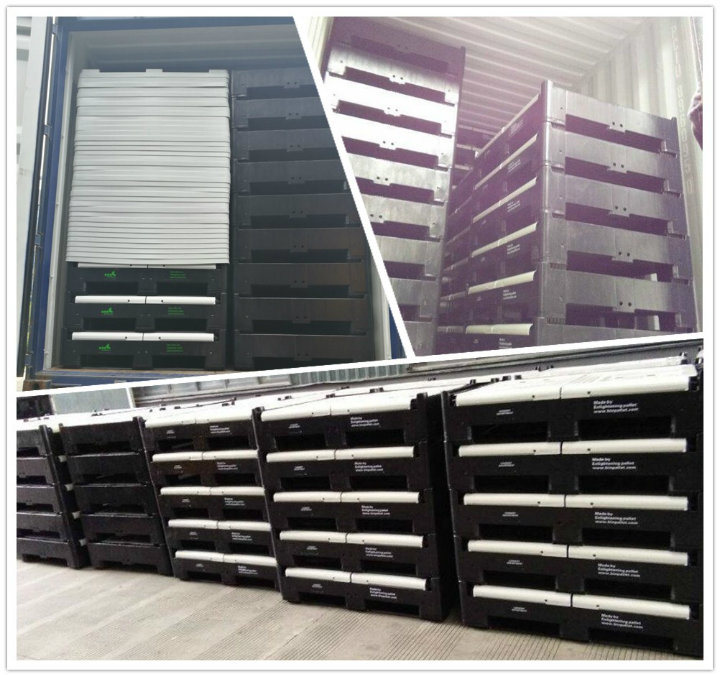 1200X1000X810mm Plastic Bulk Container Plastic Pallet Box Crate