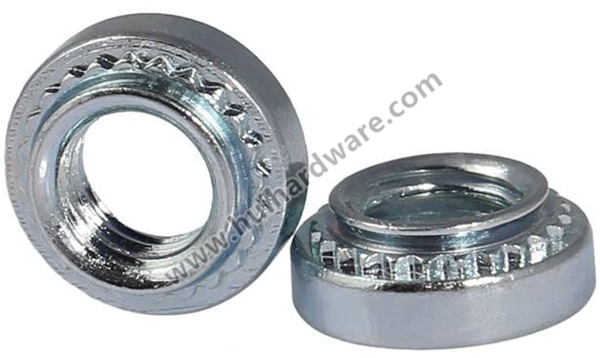 Self-Clinching Nuts with Environmental Blue Zinc