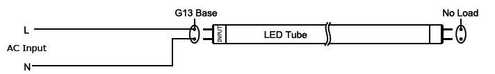 Fluorescent 36W/40W Equivalent LED T8 Glass Lamp Tube 4FT (1.2m) 18W-3000K 100-110lm/W