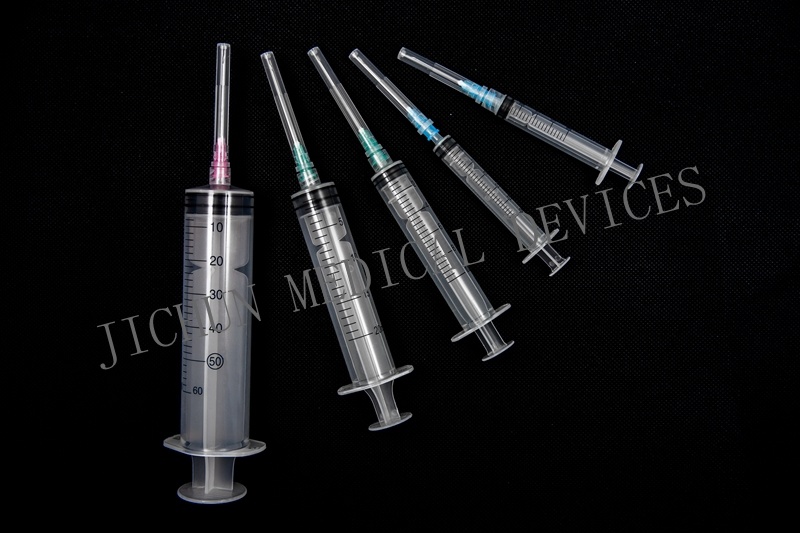 3 Part Luer Slip Safety Disposable Plastic Syringe with Needle