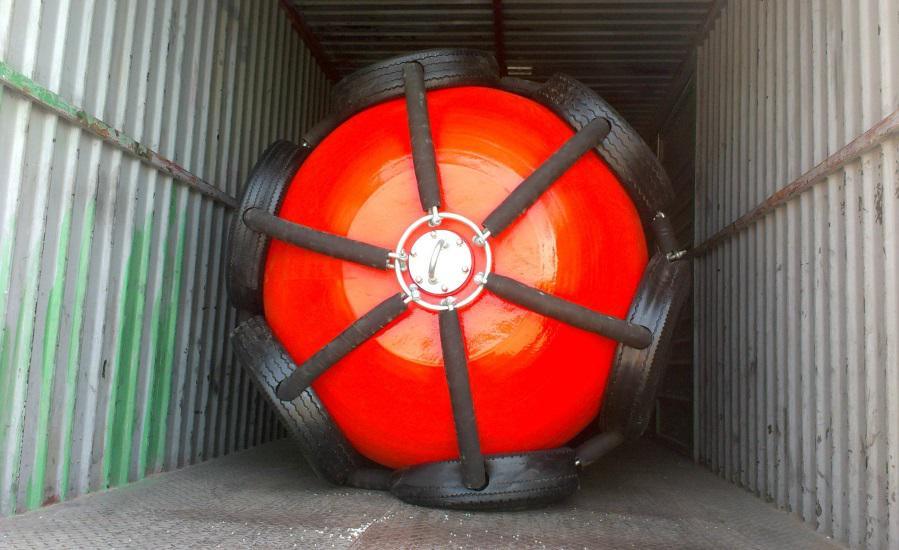 1000X1500mm Polyurethane Marine Floating Mooring Buoy Foam Filled Fender