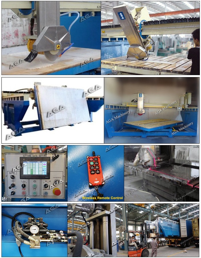 Automatic Stone Bridge Cutting Machine with Blade Tilting 45 Angle for Granite Marble Coutnertops Fabrication (XZQQ625A)