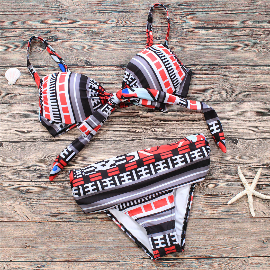 New Print Fashion Sexy Patterned Bikini Lady Swimwear