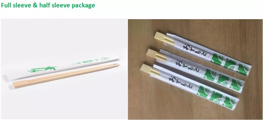 Bamboo Personalized Chopsticks with Color Printing Sleeves