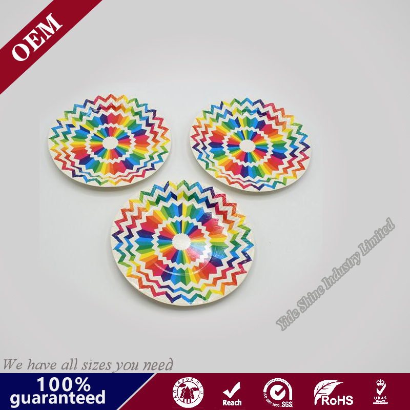 Custom Printed Colourful Disposable Wholesale Stamp Silver Gold Foil Paper Plates