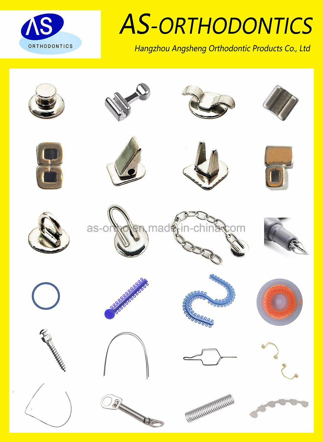 Dental Orthodontic Accessories Metal Accessories Crimpable Hooks Crimpable Stops Lingual Buttons