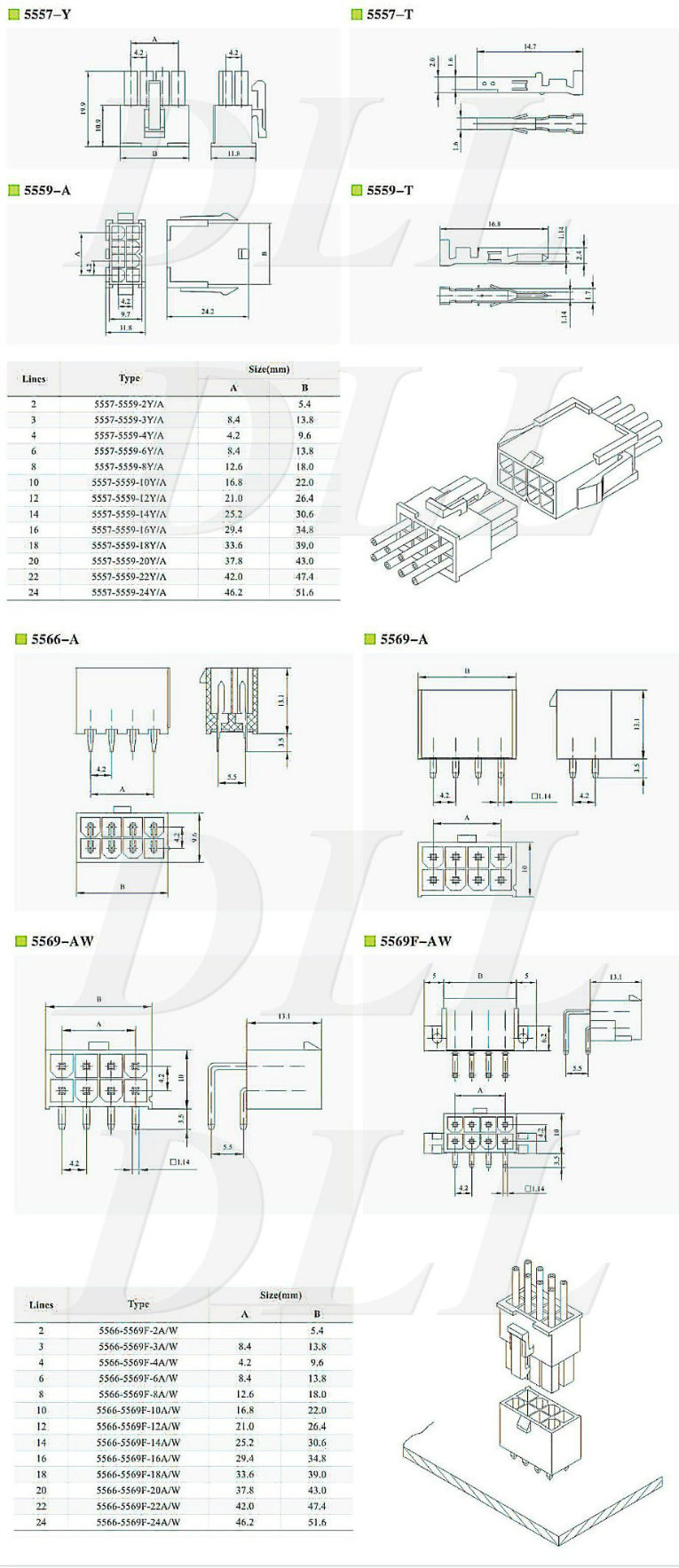 Equivalent Tyco 1-1586018-2 1-1586018-4 1-1586018-6 1-1586018-8 2-1586018-0 Pm Plug VAL-U-Lok V0