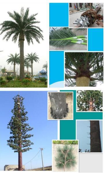 Camouflaged Seaweed Date Palm Tree Tower/Bionic Palm Tree for Telecommunication