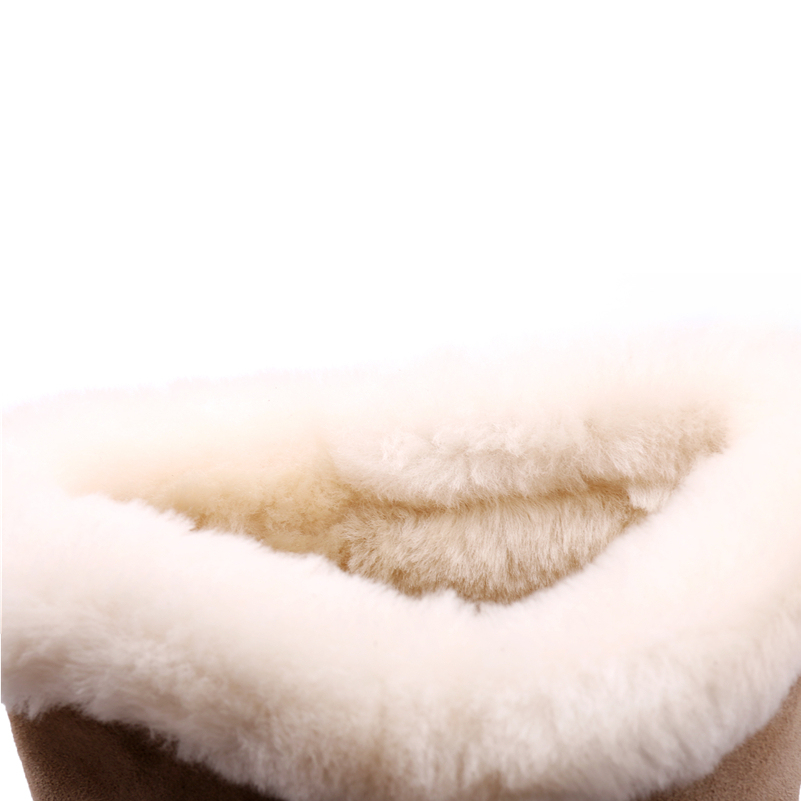 Genuine Double Face Australian Merino Sheepskin Children Snow Winter Keep Warm Boots