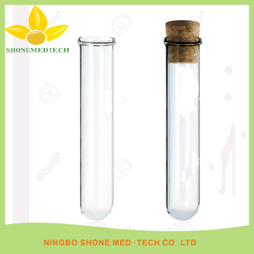 Laboratory Transparent Test Tube with Cork