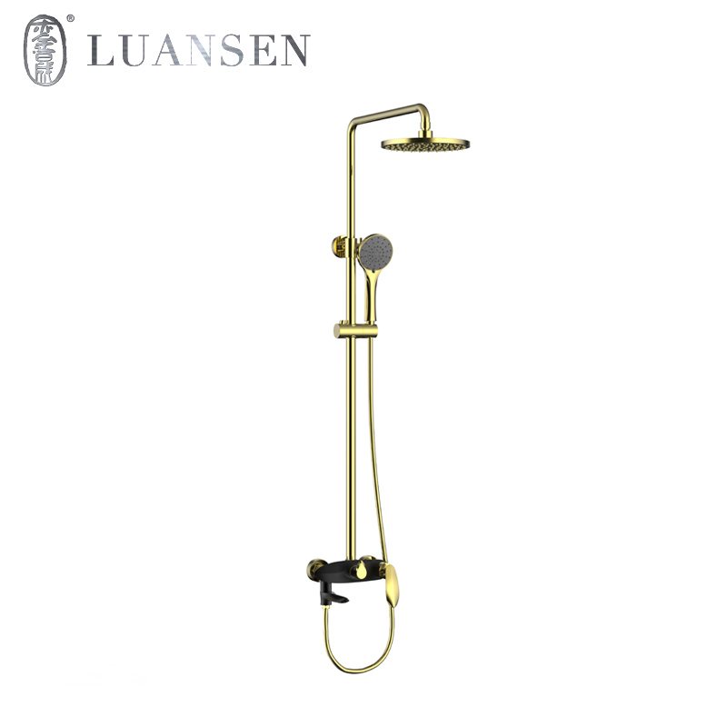 Brass Bathroom Hot Cold Water Thermostatic Shower Faucet