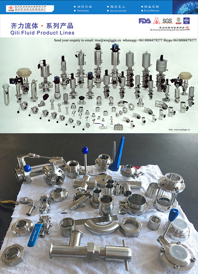 Hydraulic Ss Water Clamped Diaphragm Valve