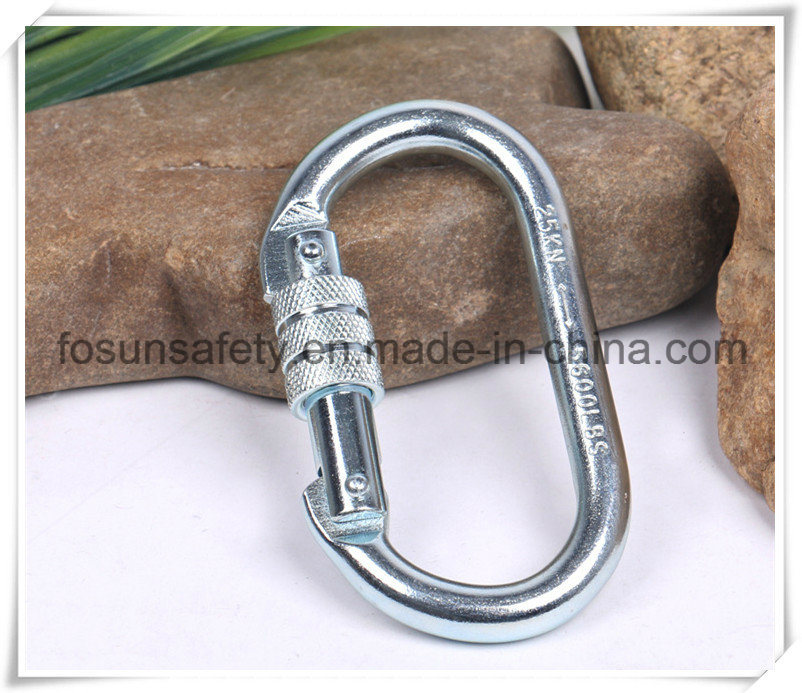 O-Shaped Twistlock Rock Climbing Threaded Carabiner