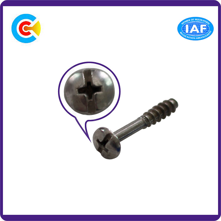 Steel/4.8/8.8/10.9 Flat Tail/Shrink Bar Phillips/Cross Pan Head Inch Self-Tapping Screws