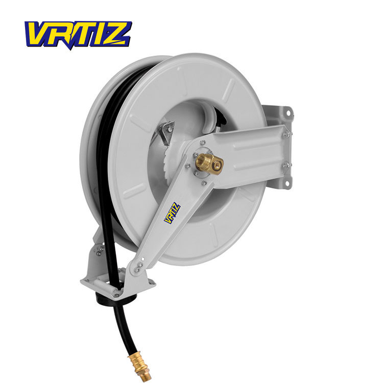 Wall-Mounted Retractable Oil Hose Reel Two Arms Reels