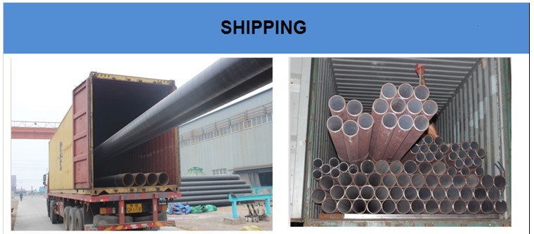 Building Material / Hollow Tube / ERW Q345 Q235B ERW Black Round Steel Welded Pipe