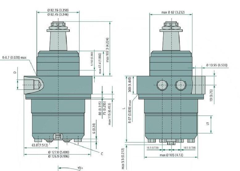 Bmrw Orbit Hydraulic Motor with Spool Valve