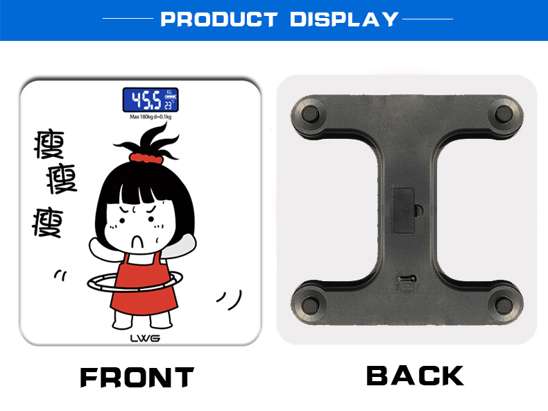 Body Weighing Display Health Electronic Scale Glass