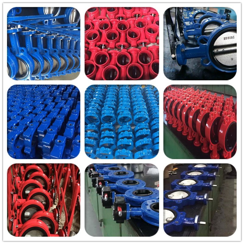 China Manufacturing Cast Iron Pneumatic Flange Type Butterfly Valve
