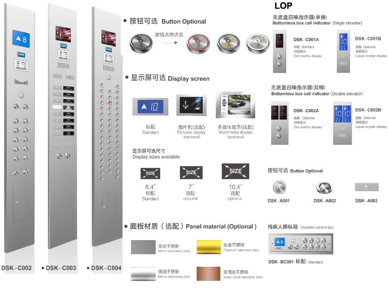 Safe Energy Saving of Dsk Passenger Elevator