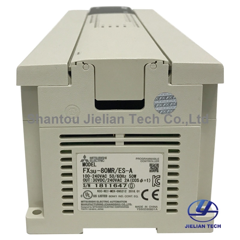 100-240VDC Mitsubishi Programmable Logic Controller PLC Fx3u-80mr/Es-a