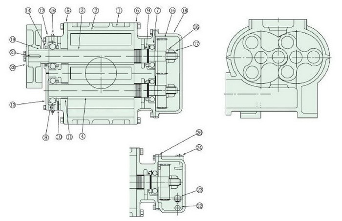 Dsr65V Air Blower Roots Vacuum Pump