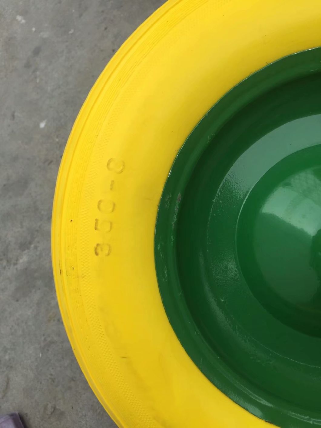 Solid PU Foam Wheel with Spoke Color (14*3.50-8)