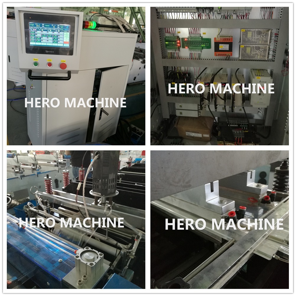 Hero Brand Full Automatic Non-Woven Zipper Bag Machine Price (WFB-D)