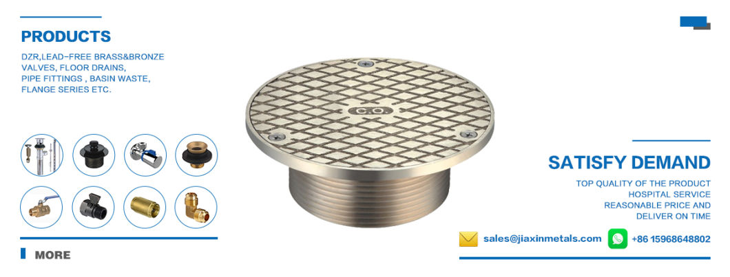 Square Brass Floor Drain for Us Marketing