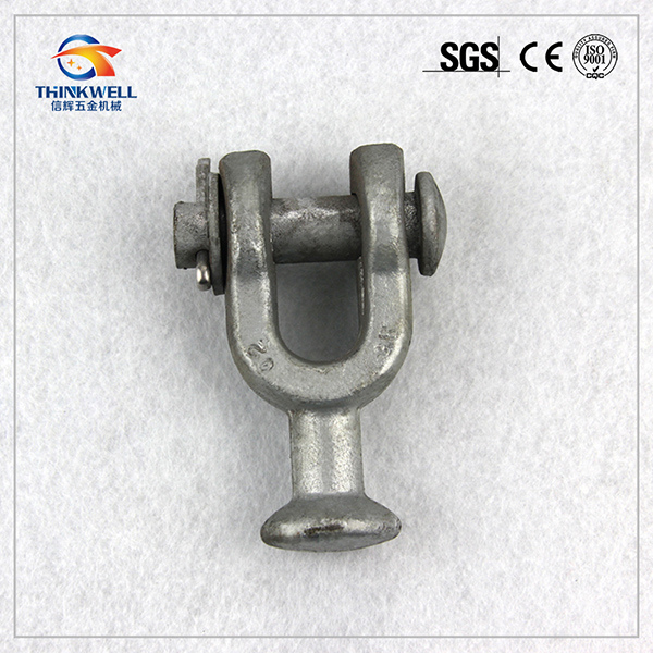 Forged Steel Pole Line Fitting Y Type Ball Clevis