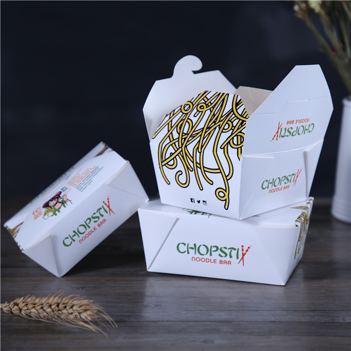 White Lunch Take Away Box for Fast Food