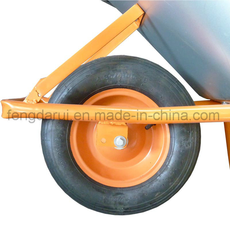 High Quality Steel Wheel Barrow (WB6412) with Zinc Tray