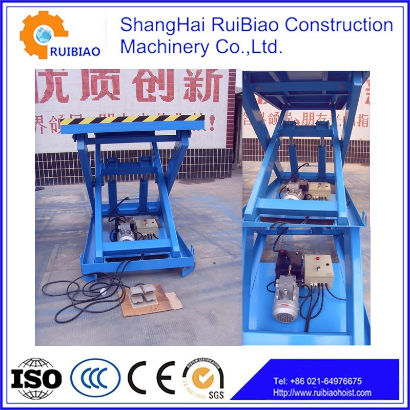 5ton Fixed Electric Hydraulic Warehouse Scissor Lift Equipments Ce