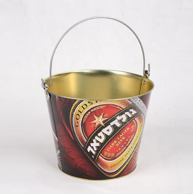 Custom5l Metal Beer Bucket, Galvanized Metal Ice Tin Bucket