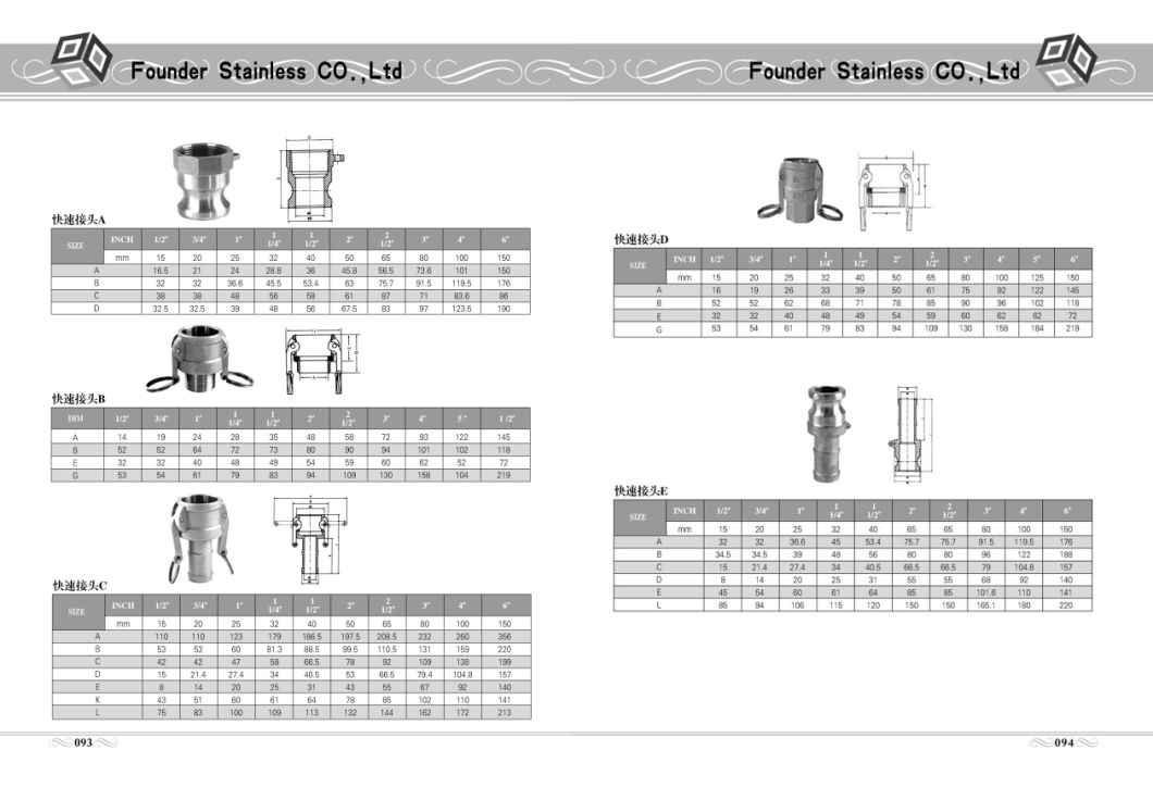 Stainless Steel Hardware Quick Coupling Quick Connector