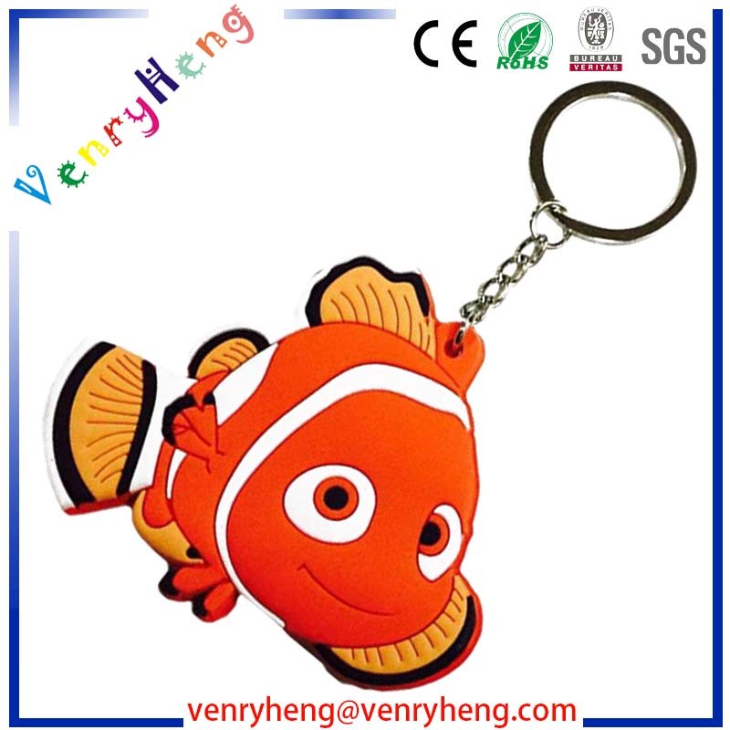 Custom Silicon Rubber Key Chain for Sales