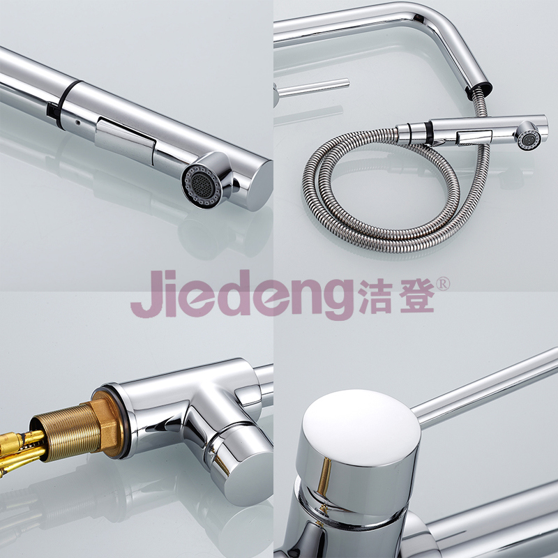 Pull out Spray Mixer Tap Kitchen Faucet (S46)