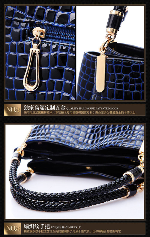 Bw-1811 Fashion Wholesale Crocodile Women Tote Bag Fashion Handbag